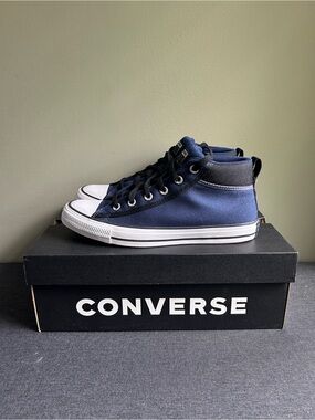 NWOT Converse Chuck Taylor All Star Blue and Black High-Top Sneakers